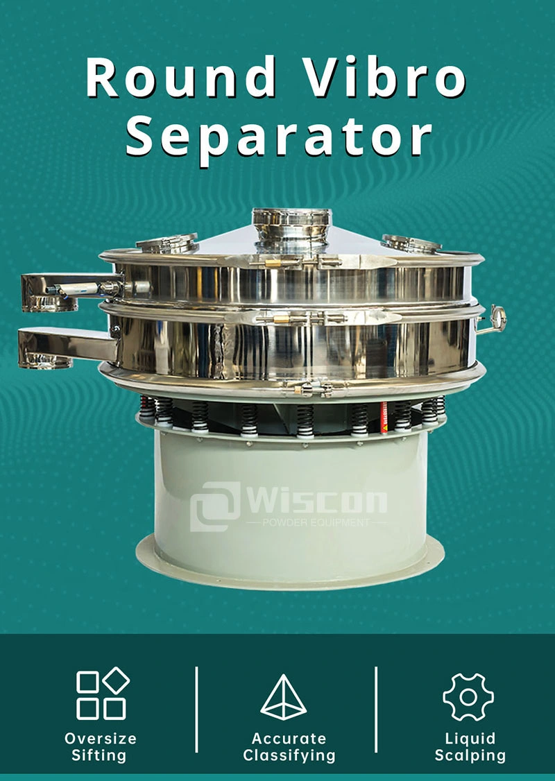Industrial Ultrasonic Circular Vibrating Shaker Vibro Rotary Sieve Powder Vibration Sieving Screen for Sale in Competitive Price